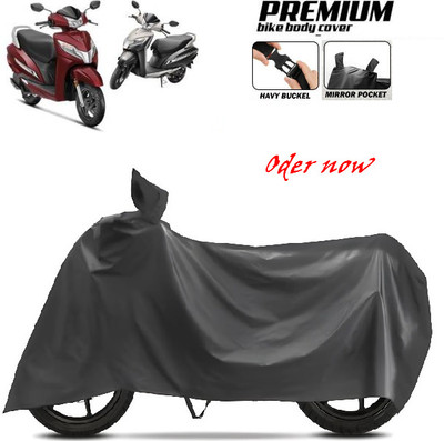 smwzxyu Waterproof Two Wheeler Cover for Bajaj, Hero, Honda, TVS, Ola(Black)