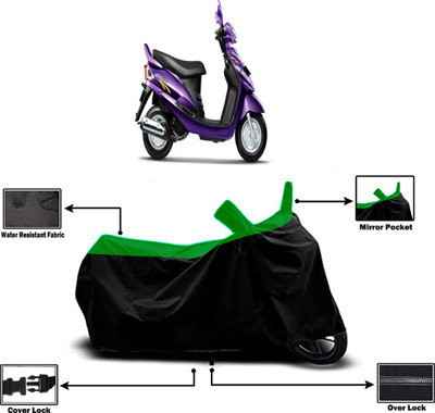 Amexride Two Wheeler Cover for Mahindra(Rodeo RZ, Green)