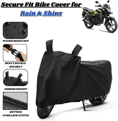 Delphinium Waterproof Two Wheeler Cover for Honda(SP 125, Black)