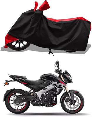 KEDIT Two Wheeler Cover for Bajaj(Pulsar SS400 BS6, Red, Black)