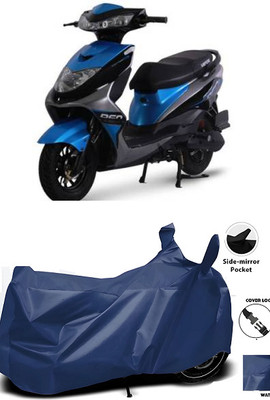 smwzxyu Waterproof Two Wheeler Cover for Ampere(Reo Elite, Blue)
