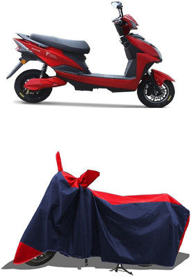 SUGASHRI Waterproof Two Wheeler Cover for Techo Electra(Raptor BS6, Red, Blue)