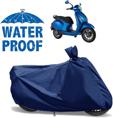 AUTOCAD Waterproof Two Wheeler Cover for Bajaj(Chetak, Blue)