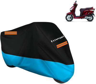 Horseyaart Waterproof Two Wheeler Cover for Honda(Aviator, Blue, Black)