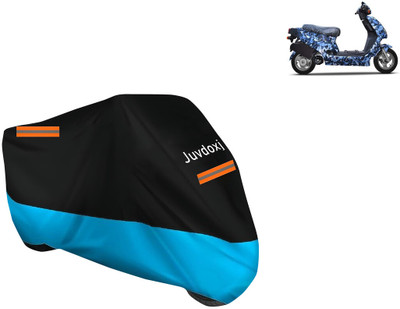 Juvdoxj Waterproof Two Wheeler Cover for Hero Electric(Electric AXLHE-20 BS6, Blue)