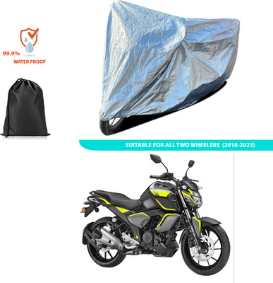 PAGORA Waterproof Two Wheeler Cover for Yamaha(FZ S V3, Silver)