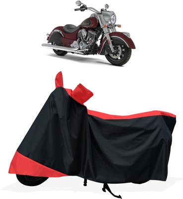 Tricway Two Wheeler Cover for Indian(Chief Classic, Black, Red)