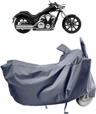 Amexride Two Wheeler Cover for Honda(VT 1300CX, Grey)