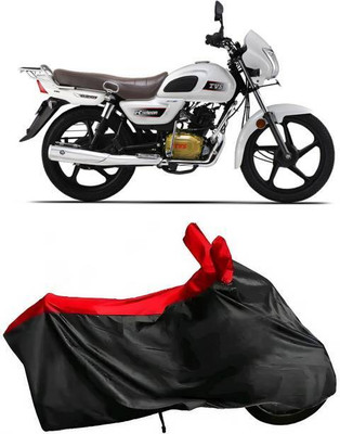 smwzxyu Waterproof Two Wheeler Cover for TVS(Red, Black)