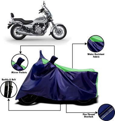 AUCTIMO Two Wheeler Cover for Bajaj(Avenger 220 DTS-i, Multicolor)