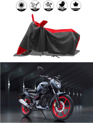 Mdstar Waterproof Two Wheeler Cover for TVS(Raider, Red, Black)