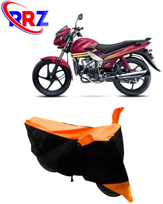 RRZ Waterproof Two Wheeler Cover for Mahindra(Centuro Rockstar, Black, Orange)