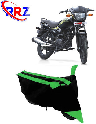 RRZ Waterproof Two Wheeler Cover for TVS(Star City, Black, Green)