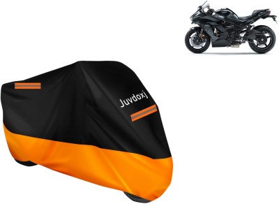 Juvdoxj Waterproof Two Wheeler Cover for Kawasaki(Ninja H2, Orange)