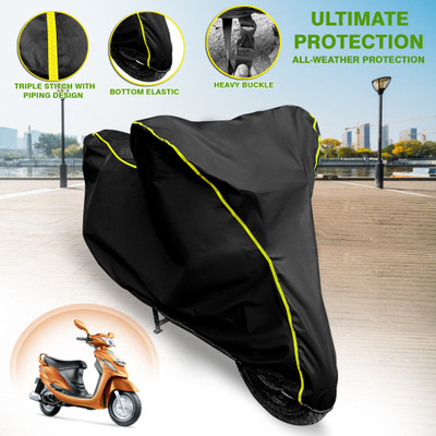 GARREGE Waterproof Two Wheeler Cover for Mahindra(Rodeo, Black)