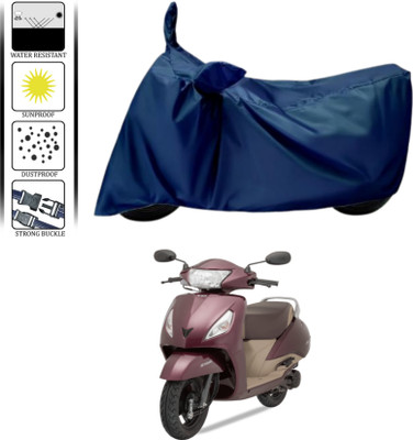 WMIZEXA Waterproof Two Wheeler Cover for TVS(Jupiter, Blue)