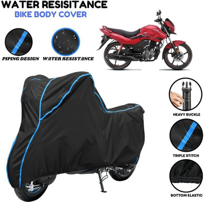 VOICO Waterproof Two Wheeler Cover for Hero(Passion Xpro, Black, Blue)