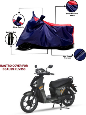 Mdstar Waterproof Two Wheeler Cover for Bgauss(Electric Scooter, Red, Blue)