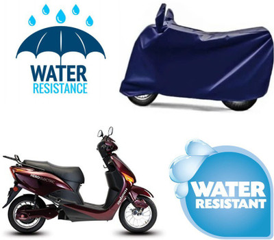 DeepShakshi AUTOMOTIVE Waterproof Two Wheeler Cover for Hero(Electric Optima Plus BS6, Blue)