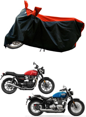 DeepShakshi AUTOMOTIVE Waterproof Two Wheeler Cover for Triumph(Street Twin BS6, Red)