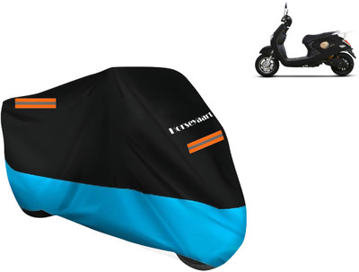 Horseyaart Waterproof Two Wheeler Cover for Techo Electra(Emerge BS6, Blue)