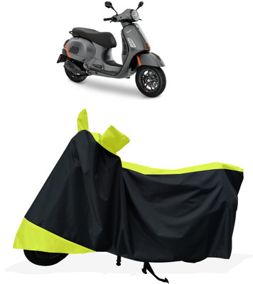 Tricway Two Wheeler Cover for Vespa(GTS Super 300 BS6, Yellow)
