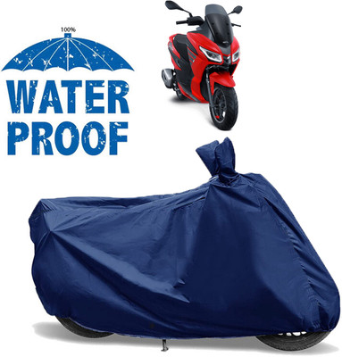 AutoGalaxy Waterproof Two Wheeler Cover for Aprilia(Blue)