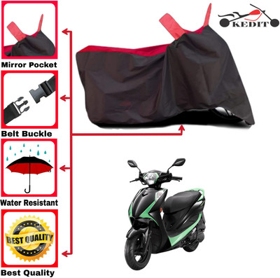 KEDIT Two Wheeler Cover for Hero(Electric Optima, Red, Black)