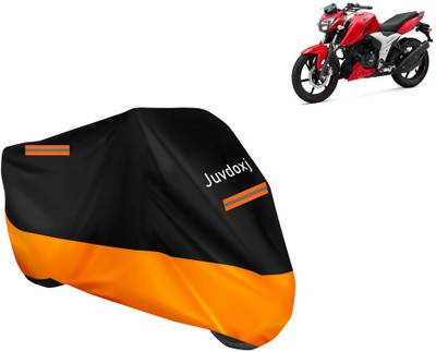 Juvdoxj Waterproof Two Wheeler Cover for TVS(Apache RTR 160 4V, Orange)