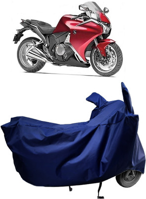 Amexride Two Wheeler Cover for Honda(VFR 1200F, Blue)