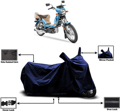 Amexride Two Wheeler Cover for TVS(Heavy Duty BS6, Blue)