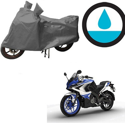 DeepShakshi AUTOMOTIVE Waterproof Two Wheeler Cover for Bajaj(Pulsar RS 200, Grey)