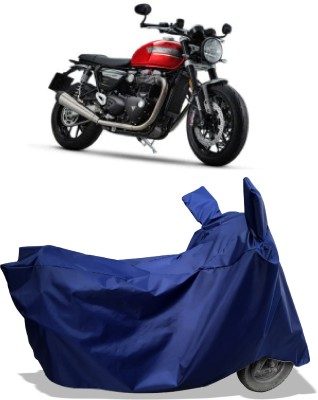 Amexride Two Wheeler Cover for Triumph(Speed Twin BS6, Blue)