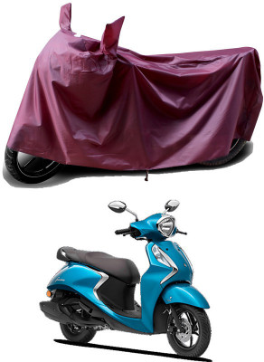 THE REAL ARV Waterproof Two Wheeler Cover for Yamaha(Fascino 125, Maroon)