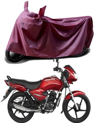 THE REAL ARV Waterproof Two Wheeler Cover for TVS(Star Sport, Maroon)