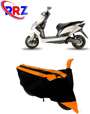 RRZ Waterproof Two Wheeler Cover for Evolet(Derby, Black, Orange)