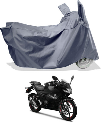 Amexride Two Wheeler Cover for Suzuki(Gixxer SF 150, Grey)