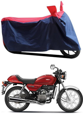 AASHTIK MART Two Wheeler Cover for Hero(Splendor Pro Classic, Red, Blue)