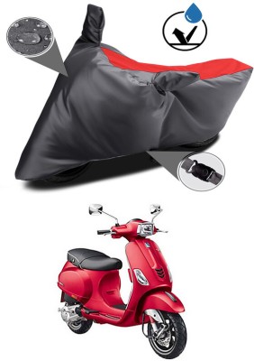 Ascension Two Wheeler Cover for Piaggio(Vespa SXL, Grey, Red)