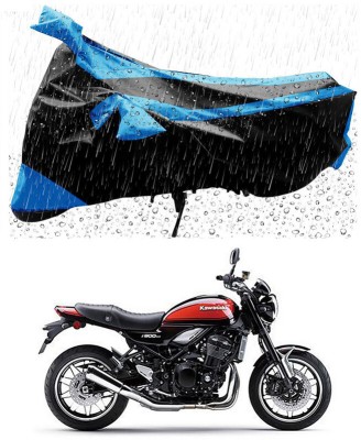 Genipap Two Wheeler Cover for Kawasaki(Z900RS, Blue, Black)