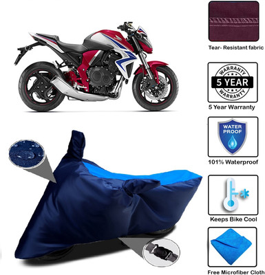 MISSION COLLECTION Waterproof Two Wheeler Cover for Honda(CB 1000R, Blue)