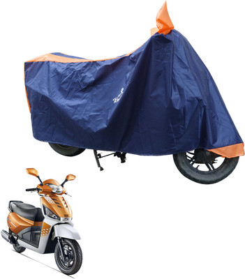 Kavach Waterproof Two Wheeler Cover for Mahindra(Gusto 125, Orange, Blue)
