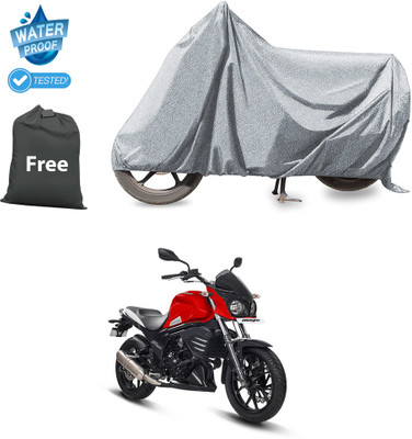CODOKI Waterproof Two Wheeler Cover for Mahindra(Mojo UT 300, Silver)