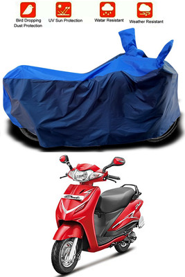 Mdstar Waterproof Two Wheeler Cover for Hero(Duet VX 110CC, Blue, Blue)