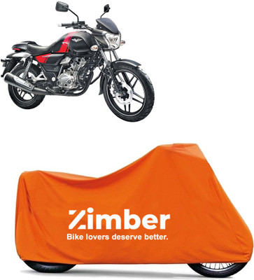 THE REAL ARV Two Wheeler Cover for Bajaj(V15, Orange)