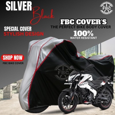 FBC Waterproof Two Wheeler Cover for Bajaj(Pulsar NS-160, Silver, Multicolor)