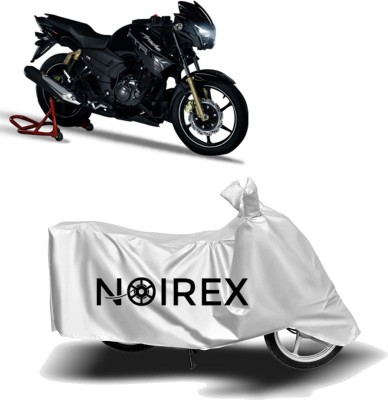 NOIREX Two Wheeler Cover for TVS(Apache RTR 180, Silver)