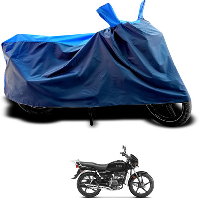 CODOKI Waterproof Two Wheeler Cover for Hero(Splendor Plus, Black, Blue)