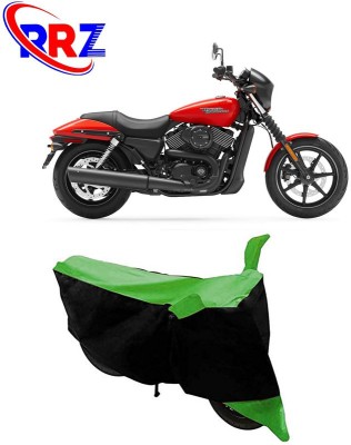 RRZ Waterproof Two Wheeler Cover for Harley Davidson(Street 750, Black, Green)