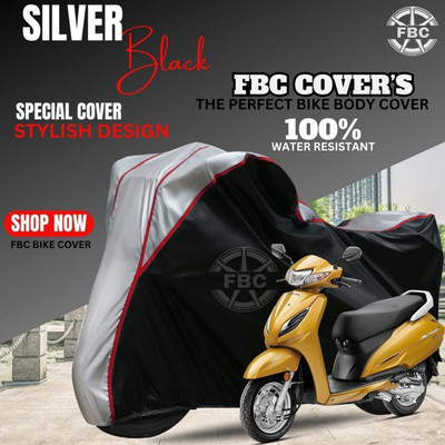 FBC Waterproof Two Wheeler Cover for Honda(Activa 6G, Silver, Multicolor)